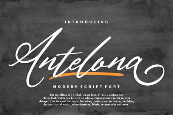 Antelona Script: Elegant Calligraphy for Modern Design