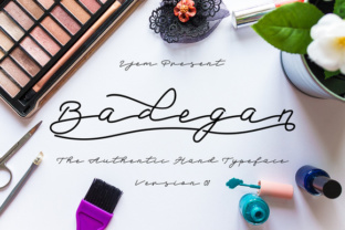 Badegan Script: A Modern Handmade Calligraphy Font for Creative Projects