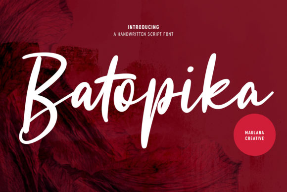Batopika Script: A Casual Handwritten Font for Creative Expression