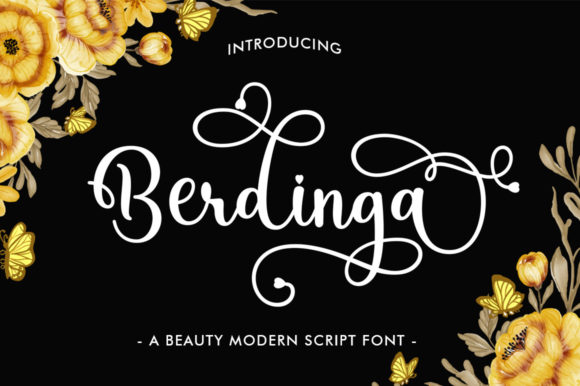 Berdinga Script: A Versatile Handwritten Font for Creative Expression