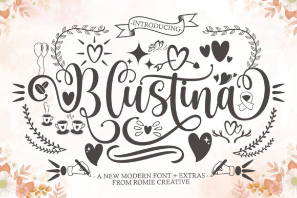 Blustina Script: A Luxurious Font for Creative Projects