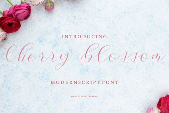 Cherry Blossom Script: A Luxurious Touch for Romantic and Elegant Designs