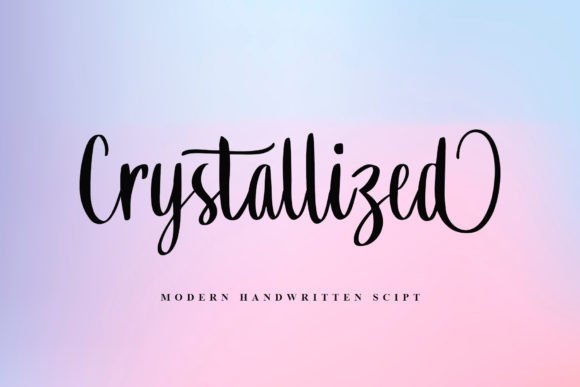 Crystallized Script: A Font That Transforms Digital and Print Design