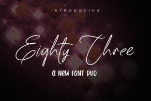 Discover the Elegance of 83 Script: A Stylish Font Duo for Modern Design