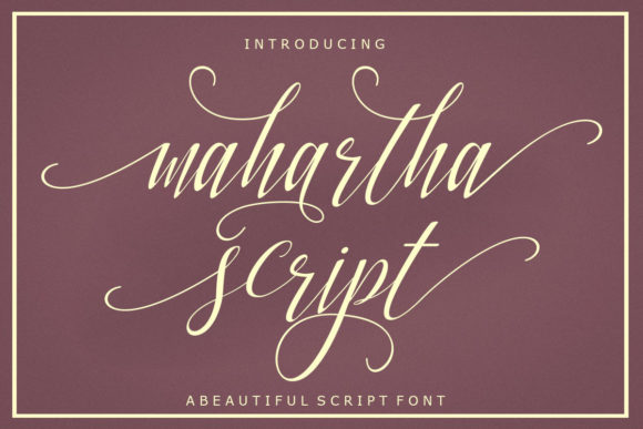 Discovering Mahartha Script: A Contemporary Calligraphy Font