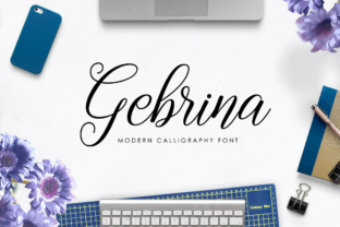 Gebrina Script: Modern Calligraphy for Bold Design