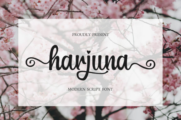 Harjuna Script: A Romantic and Stylish Font for Creative Expression