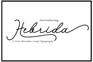 Hebrida Script: A Handwritten Font with Modern Appeal