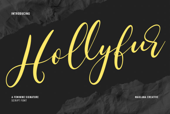 Hollyfur Script: A Versatile Cursive Font for Creative and Professional Workflows