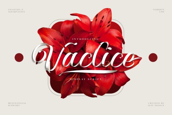 Vaclice Script: Elevating Design with a Touch of Luxury