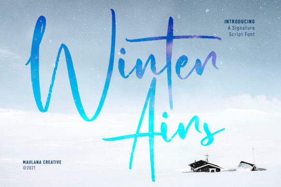 Winter Airs Script: A Natural Font for Creative Expression