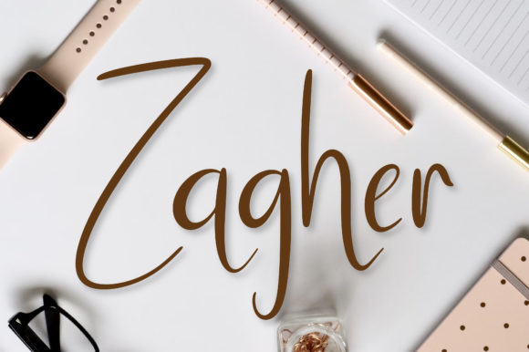 Zagher Script: Timeless Elegance in Handwritten Design